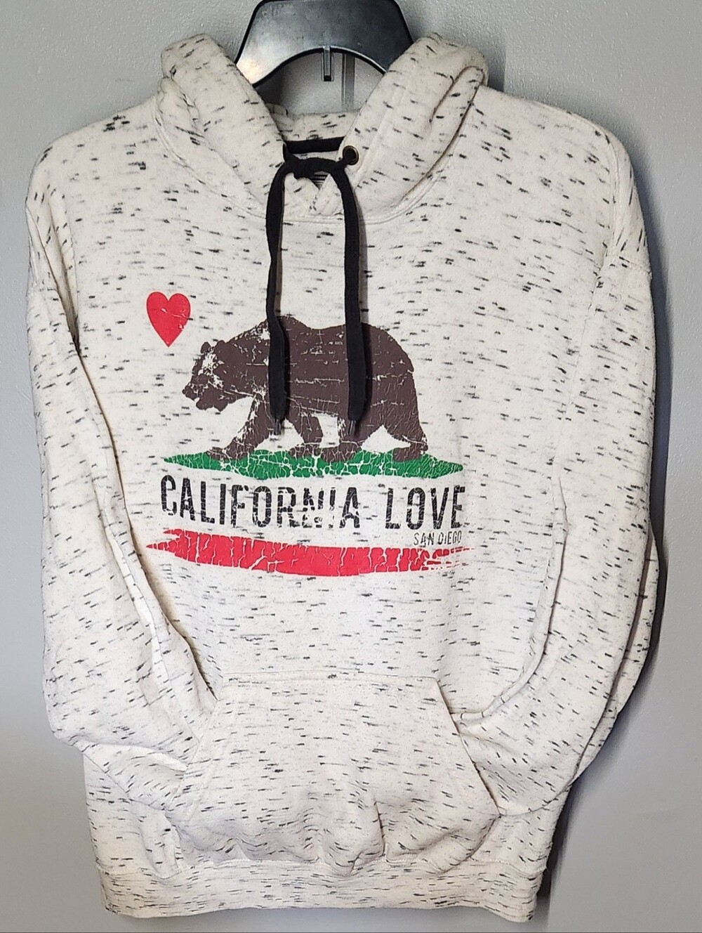 Pacific & Co. California Love Bear Graphic Hooded Sweatshirt - Mens Large